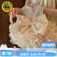 G.DUCKKIDS公主裙女童連衣裙夏季兒童周歲生日禮服洋氣高級女寶寶蓬蓬蛋糕裙 香檳色 90 尺碼1~2歲【 80-90cm】cm