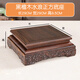 CLCEY紅木雕刻工藝品佛像觀(guān)音財神擺件長(cháng)方形花瓶盆景奇石底座實(shí)木托架 黑檀木正方形長(cháng)29寬29高8
