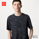 優(yōu)衣庫男裝女裝DRY-EX速干T恤短袖印花吸汗透氣訓練服476141 09 黑色 2XL /185/112C