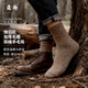 良樸羊毛襪男士冬季加厚保暖全毛圈中筒襪澳洲羊毛親膚舒適不扎腳