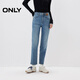 ONLY2025秋季新款通勤加絨保暖九分修身直筒褲牛仔褲女|125349014 J3Z 新390牛仔洗水 XS XS標準褲長(cháng)