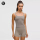 lululemon丨Ebb to Street 女士前后 U 領(lǐng)短款運動(dòng)背心 B/C LW1ERWS 暖褐灰/暖褐灰 XS /4