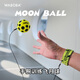 WABOBA手腕帶繩飛月球可回收訓練高彈力球月球石兒童成人解壓實(shí)心玩具球 腕帶飛月球-熒光黃/經(jīng)典黑