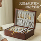 北歐國度實(shí)木首飾盒收納盒生日禮物高檔精致手飾品黃金收納大容量珠寶盒子