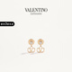 華倫天奴VALENTINO[禮物]女士 VLOGO SIGNATURE 金屬耳環(huán) 金色 均碼
