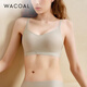 華歌爾藍標小懶貓美拉德色系3D軟支撐內衣無(wú)鋼圈小胸聚攏收副乳文胸3502 (背鉤款)綠豆冰沙 M
