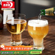青蘋(píng)果水晶玻璃啤酒杯 家用精釀扎啤杯子水晶玻璃冷飲果汁杯6只裝