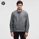 lululemon丨Twill 男士斜紋拉鏈外套 抗淋雨滲透 LM3EZPS 太陽(yáng)灰 M