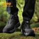 Jeep吉普運動(dòng)鞋男戶(hù)外防滑耐磨徒步鞋BOA旋轉扣登山鞋厚底休閑旅游鞋 黑色 42