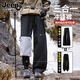 JEEP SPIRIT吉普三合一沖鋒褲男士冬季休閑褲子男戶(hù)外三防工裝直筒闊腿褲