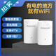 RicherLink瑞吉聯(lián)無(wú)線(xiàn)PLC千兆電力貓擴展器有線(xiàn)子母套裝支持IPTV路由器WIFI 300M兆有線(xiàn)+無(wú)線(xiàn)(帶WiFi)