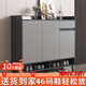 普派鞋柜家用門(mén)口鞋架現代簡(jiǎn)約客廳入戶(hù)玄關(guān)柜大容量鞋柜收納柜 深灰色100*32*100cm