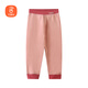 貝瑞加（Babyprints）寶寶保暖褲中大童秋冬加厚含羊毛褲幼兒園打底褲棉毛褲 粉100