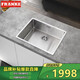 弗蘭卡（Franke） 304不銹鋼手工水槽 水槽單槽龍頭套裝 廚房洗菜盆洗碗池 裸槽（含下水） 58*45cm