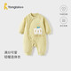 童泰（TONGTAI）嬰兒連體衣秋冬季純棉夾棉寶寶衣服兒童哈衣薄棉爬服黃色80cm