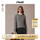 ELAND衣戀毛衣女夏日棉花糖變形絞花長(cháng)袖上衣25秋新款 灰色(15)Grey M