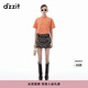 DZZIT地素牛仔褲春秋颯意迷彩丹寧主義短褲女 深綠色 XS