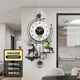 戀妝鐘表掛鐘客廳家用時(shí)尚2026新款簡(jiǎn)約現代時(shí)鐘免打孔創(chuàng  )意掛墻石英鐘 福鹿90*46cm送擺件帶日歷溫度