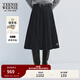 Teenie Weenie小熊女裝半身裙2025年冬季新款學(xué)院風(fēng)氣質(zhì)優(yōu)雅百褶裙 深灰色 XS