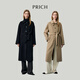 PRICH【綿羊毛】簡(jiǎn)約氣質(zhì)雙面毛呢大衣2025冬季新品外套女 米色 160