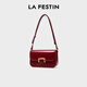 拉菲斯?。↙a Festin）【徐璐同款】畫(huà)框包包女新款單肩斜挎腋下包生日婦女節禮物送女生 波爾多紅