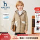 哈吉斯（HAZZYS）品牌童裝男女童棉服冬新品舒適柔軟防風(fēng)透濕彈力連帽棉服 燕麥卡其 165