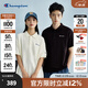 Champion冠軍短袖POLO衫男2025春季新款情侶基礎翻領(lǐng)T恤簡(jiǎn)約休閑 黑色 XL