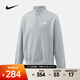 耐克男子長(cháng)袖半拉鏈運動(dòng)無(wú)帽衛衣復古潮流休閑聯(lián)名時(shí)尚運動(dòng)POLO衫 FN3865-063 L
