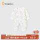 童泰（TONGTAI）嬰兒連體衣春秋季純棉新生兒衣服寶寶哈衣無(wú)骨爬服睡衣灰色80cm