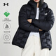 安德瑪（Under Armour）新款女子連帽修身輕薄羽絨服防風(fēng)秋冬短款90鴨絨運動(dòng)休閑保暖外套 黑色 170 100斤-130斤