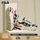 FILA斐樂(lè )官方男女鞋休閑鞋TREK滿(mǎn)天星復古時(shí)尚老爹鞋情侶同款運動(dòng)鞋 男-白蘆筍/軍禮藍-AWD 41