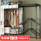 樂(lè )愛(ài)家衣柜免安裝全鋼架簡(jiǎn)易衣柜加粗鋼管出租房布衣柜學(xué)生家用臥室衣柜