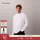 Calvin KleinJeans25秋季新款男士休閑通勤ck刺繡純棉寬松打底長(cháng)袖T恤上衣
