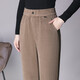 皮爾卡丹燈芯絨媽媽褲子女2026春秋新款中老年女褲高腰雪尼爾休閑長(cháng)褲 8806卡其 8806卡其 28 /L 95-105斤