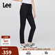 Lee25秋冬新品舒適經(jīng)典五袋款高腰黑色女牛仔褲 黑色  27 