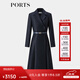 PORTS女裝氣質(zhì)系帶西裝連衣裙連衣裙ALQ9D056UFQ028 丈青色 6