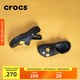 CROCS卡駱馳洞洞鞋貝雅男鞋女鞋輕便耐磨一腳蹬拖鞋休閑鞋|10126 黑色-001 41 /42(260mm)