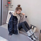 AEMAPE仿羊羔毛牛仔外套女2025秋冬季新款寬松小個(gè)子夾克加絨加厚棉服 黑色 M -100-115斤拍