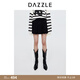 DAZZLE地素 半身裙2024年秋季新款女裝黑色牛仔百褶短裙 黑色 13/M 165/70A
