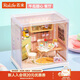 若來(lái)（Rolife）超級世界mini餐廳diy手工小屋積木拼裝玩具兒童生日新年禮物女孩