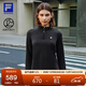 FILA 斐樂(lè )官方女子針織長(cháng)袖衫2025冬季健身運動(dòng)加絨半拉鏈長(cháng)T