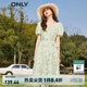 ONLY法式茶歇收腰中長(cháng)裙氣質(zhì)雪紡碎花連衣裙女|123207068 H45 水彩花卉 XS 155/76A