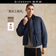 佐丹奴設計師款棉衣外套男裝工裝口袋拼接燈芯絨翻領(lǐng)夾克18075820
