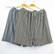 暢印 條紋加大碼寬松男士平角高腰內褲透氣肥佬中老年人四角爸爸短褲 四條裝 條紋隨機發(fā)貨 加肥加大建議2.6-3.5腰圍