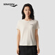 Saucony索康尼女子運動(dòng)休閑都市生活親膚舒適短袖針織衫 奶油白 L