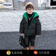 ONEDEW國際品牌兒童羽絨服男童冬裝保暖外套新款韓寶寶加厚白鴨絨棉襖 黑色 白鴨絨【國際倉發(fā)貨+禮盒包裝】 120 cm