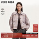 VEROMODA 毛呢外套2024早秋新款含綿羊毛復古格紋短外套休閑通勤324327037