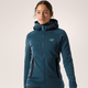 始祖鳥(niǎo)（ARC'TERYX）| Kyanite Hoody 女款抓絨衣 海外直郵 保暖連帽疊穿冬季徒步越野 午夜藍(Midnight Frost) L