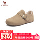 駱駝（CAMEL）松包2代全包勃肯鞋舒適深口鞋 L25W700108 杏色(全包絨里) 37