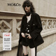 MO&Co.小香風(fēng)重工編織肌理手工流蘇閃蔥墊肩箱型外套小眾千金風(fēng) 黑色 S 160